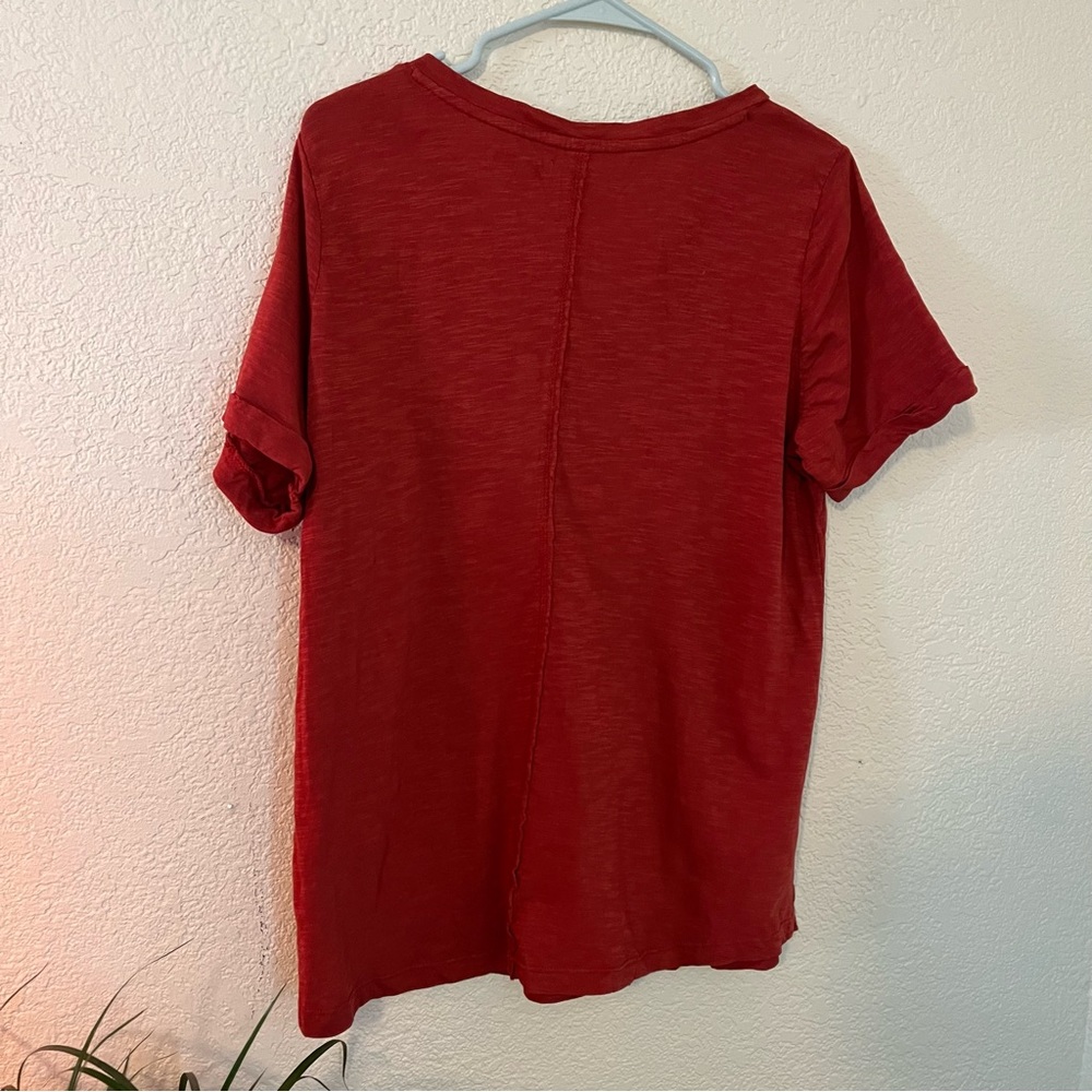 Rust embroidered tee - Picture 2 of 3